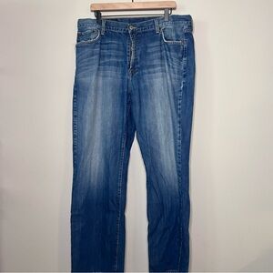 Lucky Brand Men's Washed Blue Straight Jeans